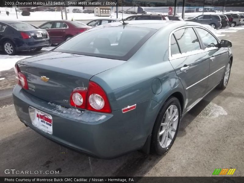 Silver Moss Metallic / Ebony 2009 Chevrolet Malibu LTZ Sedan