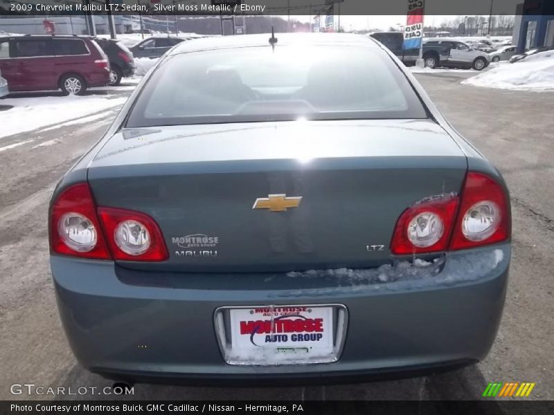 Silver Moss Metallic / Ebony 2009 Chevrolet Malibu LTZ Sedan