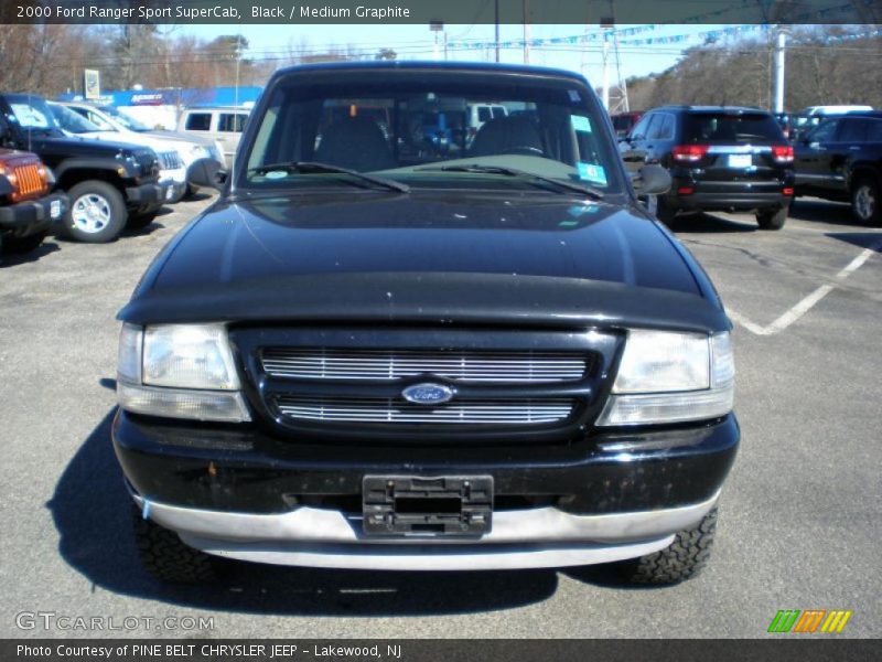Black / Medium Graphite 2000 Ford Ranger Sport SuperCab