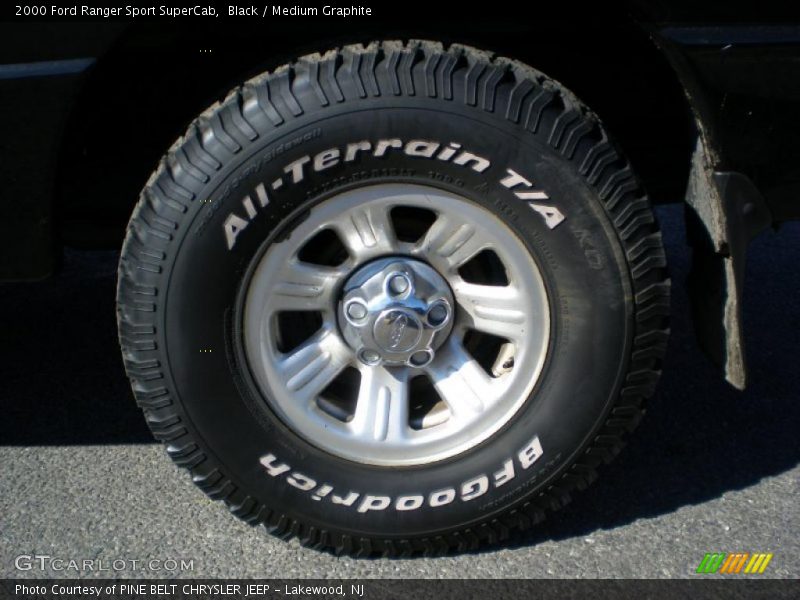 Black / Medium Graphite 2000 Ford Ranger Sport SuperCab