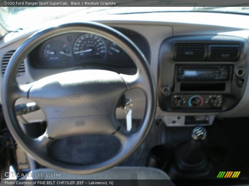 Black / Medium Graphite 2000 Ford Ranger Sport SuperCab