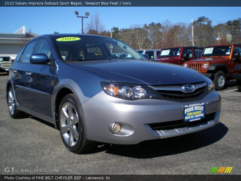 Newport Blue Pearl / Ivory 2010 Subaru Impreza Outback Sport Wagon