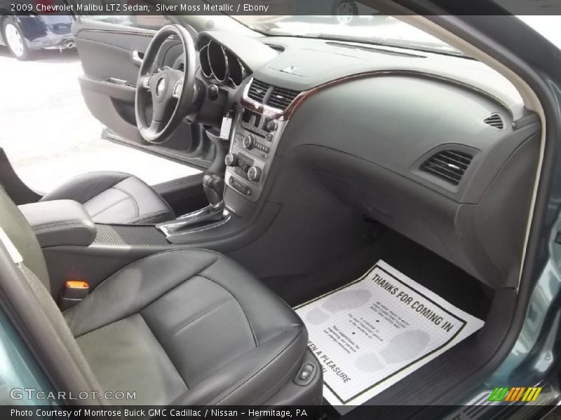 Silver Moss Metallic / Ebony 2009 Chevrolet Malibu LTZ Sedan