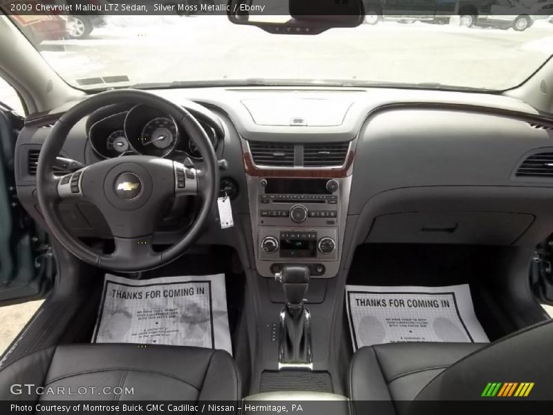 Silver Moss Metallic / Ebony 2009 Chevrolet Malibu LTZ Sedan