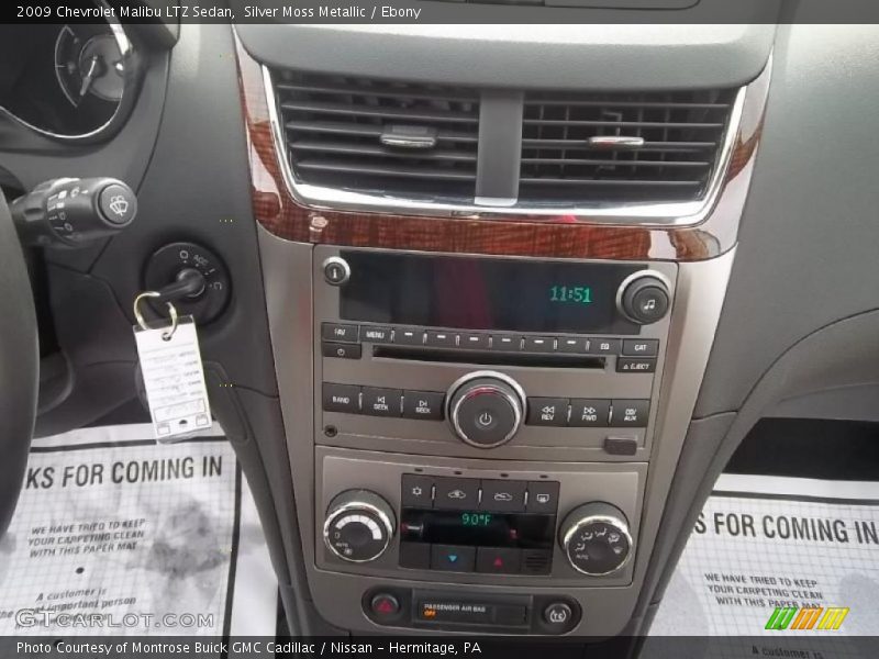 Silver Moss Metallic / Ebony 2009 Chevrolet Malibu LTZ Sedan