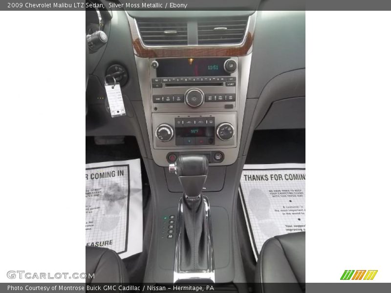 Silver Moss Metallic / Ebony 2009 Chevrolet Malibu LTZ Sedan