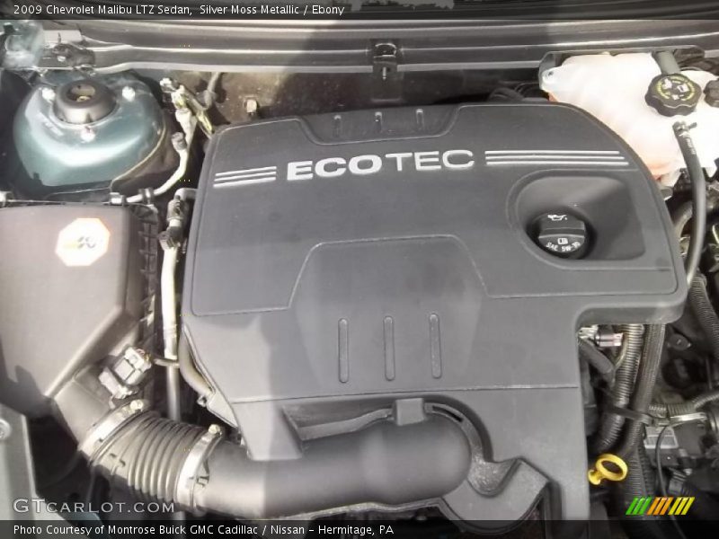Silver Moss Metallic / Ebony 2009 Chevrolet Malibu LTZ Sedan