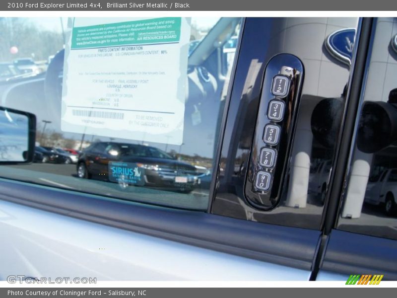 Brilliant Silver Metallic / Black 2010 Ford Explorer Limited 4x4