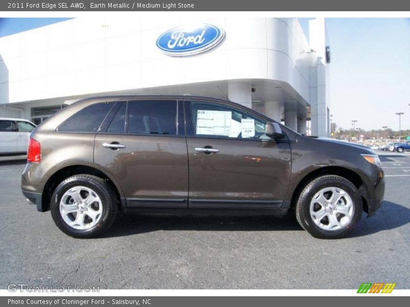 Earth Metallic / Medium Light Stone 2011 Ford Edge SEL AWD