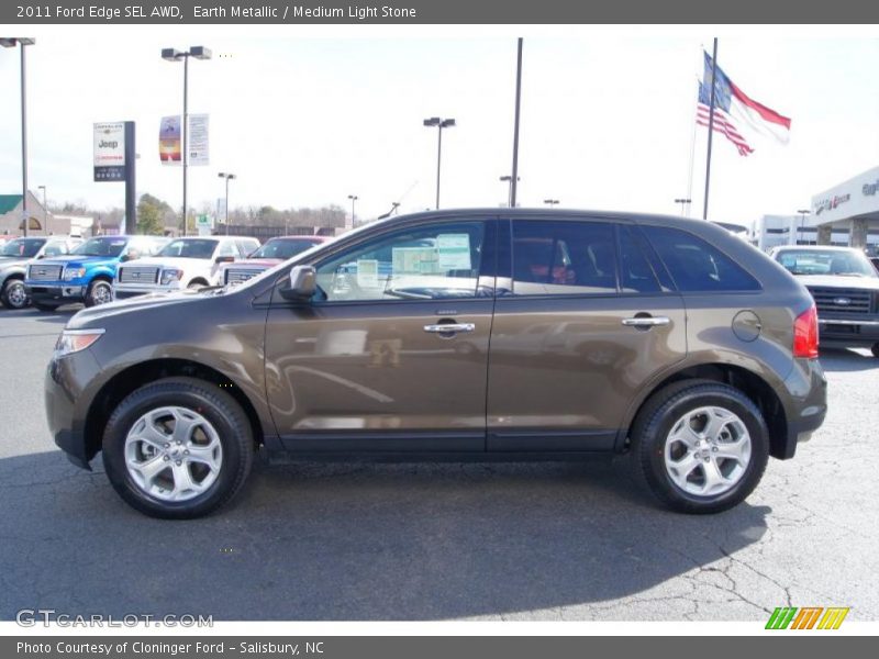 Earth Metallic / Medium Light Stone 2011 Ford Edge SEL AWD