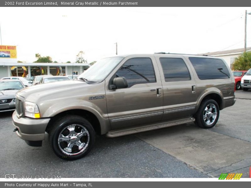 Mineral Gray Metallic / Medium Parchment 2002 Ford Excursion Limited