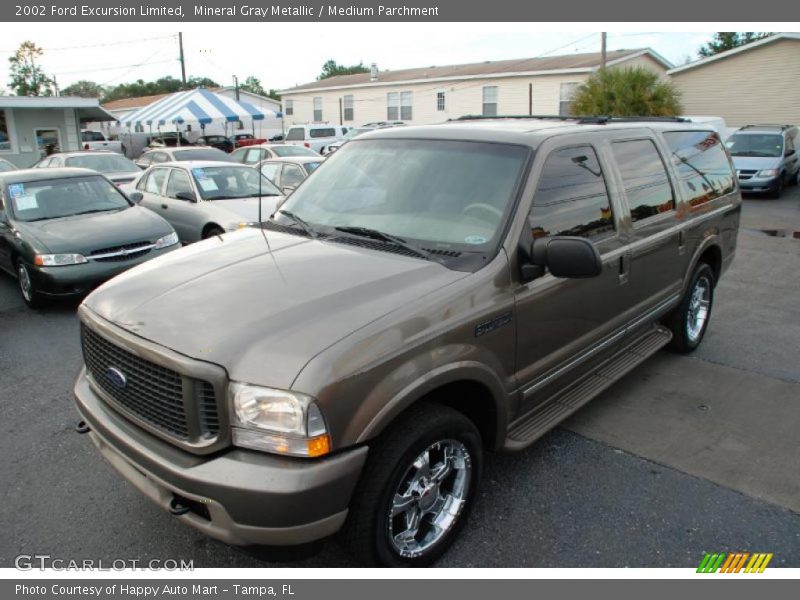 Mineral Gray Metallic / Medium Parchment 2002 Ford Excursion Limited
