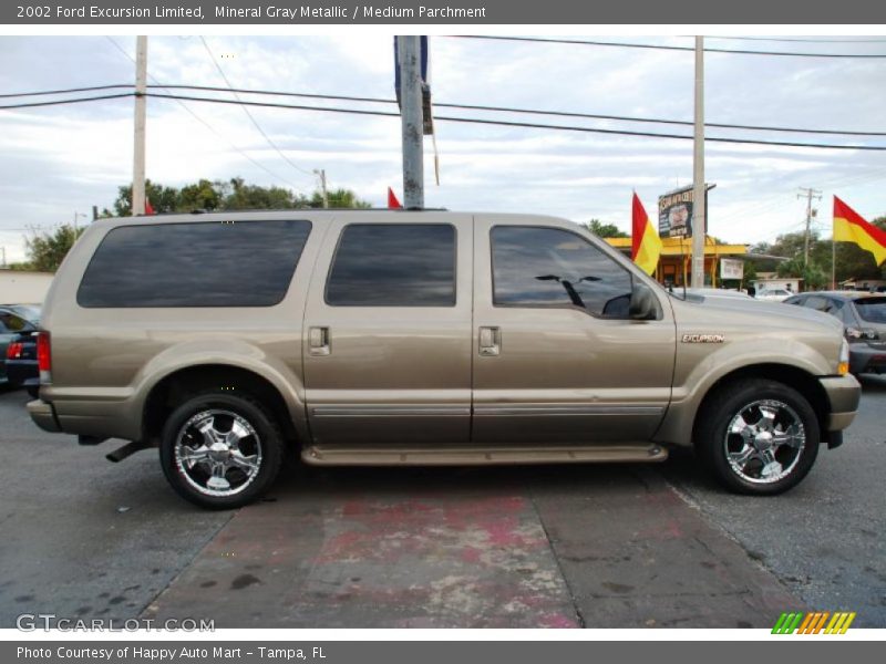 Mineral Gray Metallic / Medium Parchment 2002 Ford Excursion Limited