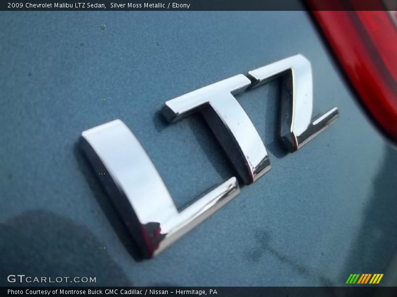 Silver Moss Metallic / Ebony 2009 Chevrolet Malibu LTZ Sedan