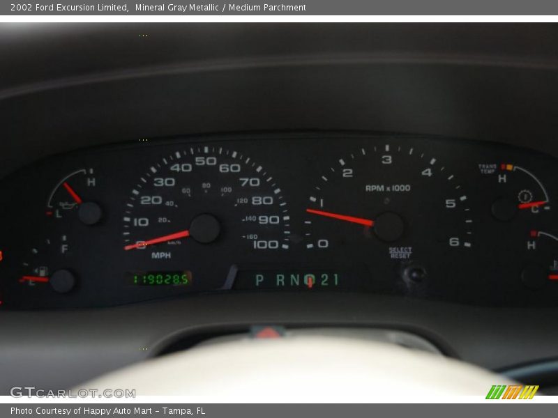 Mineral Gray Metallic / Medium Parchment 2002 Ford Excursion Limited