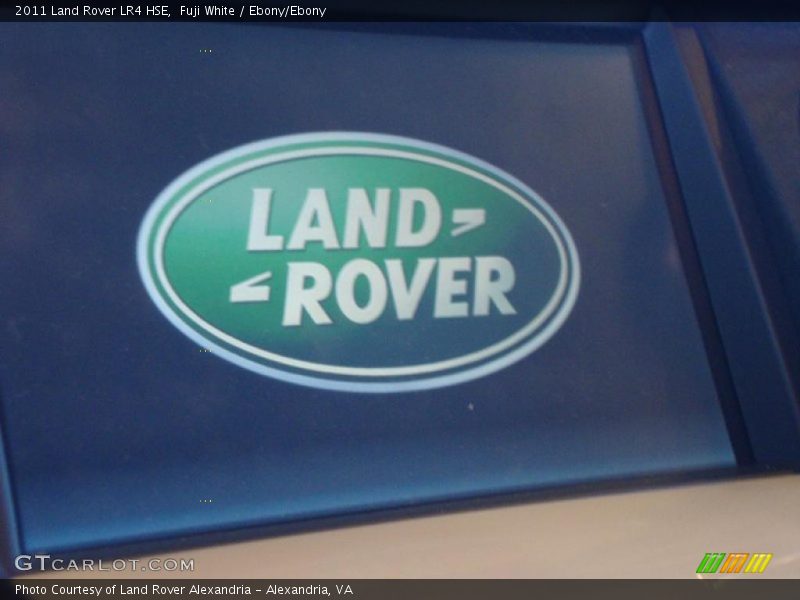 Fuji White / Ebony/Ebony 2011 Land Rover LR4 HSE