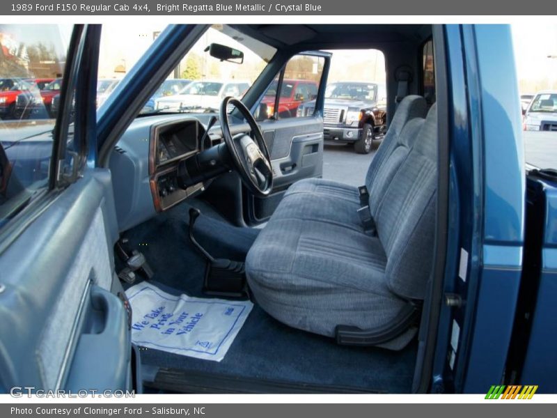  1989 F150 Regular Cab 4x4 Crystal Blue Interior