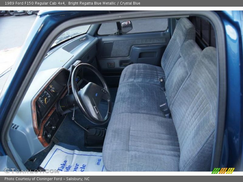  1989 F150 Regular Cab 4x4 Crystal Blue Interior