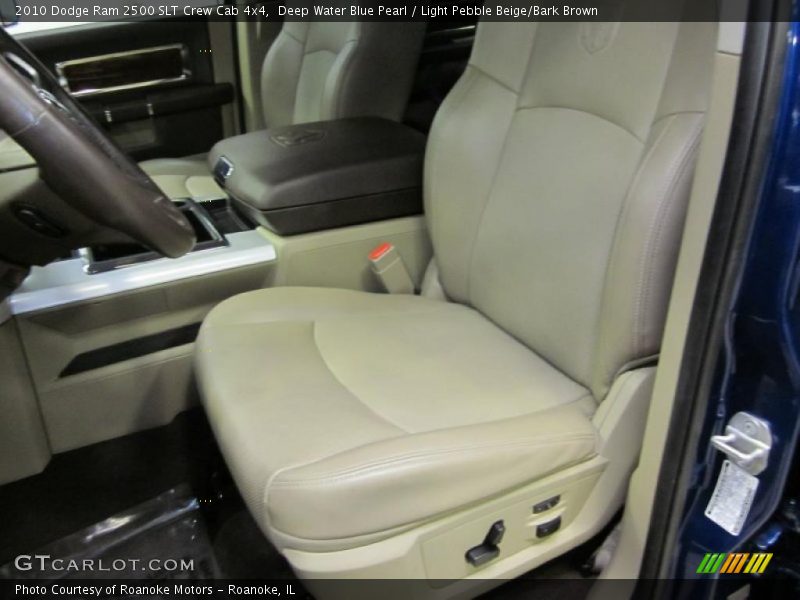 Deep Water Blue Pearl / Light Pebble Beige/Bark Brown 2010 Dodge Ram 2500 SLT Crew Cab 4x4