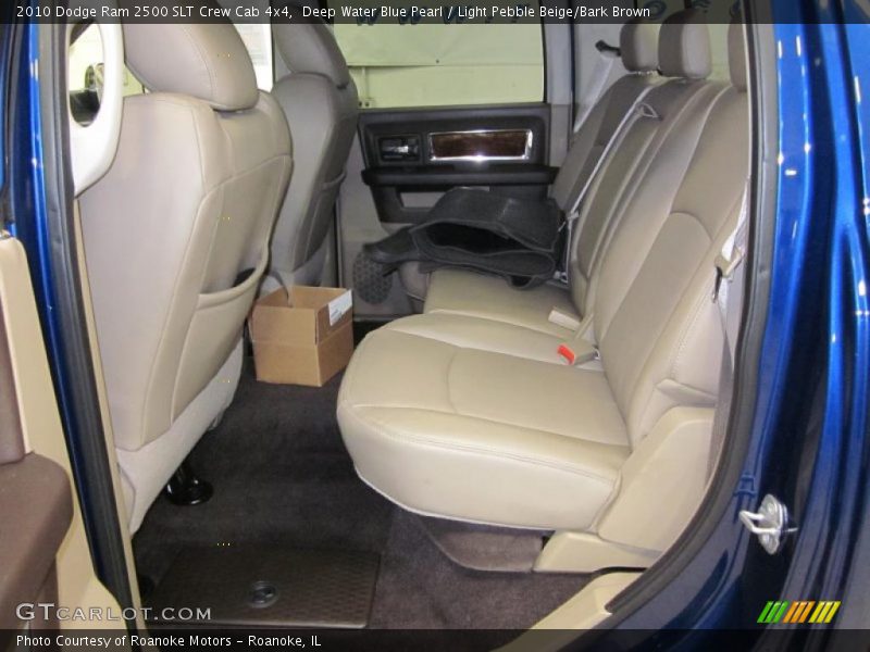 Deep Water Blue Pearl / Light Pebble Beige/Bark Brown 2010 Dodge Ram 2500 SLT Crew Cab 4x4