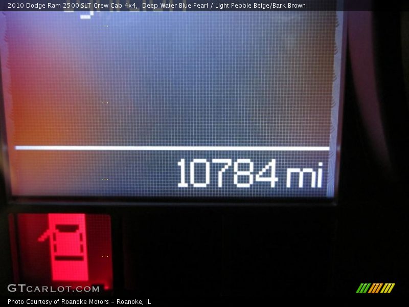 Deep Water Blue Pearl / Light Pebble Beige/Bark Brown 2010 Dodge Ram 2500 SLT Crew Cab 4x4