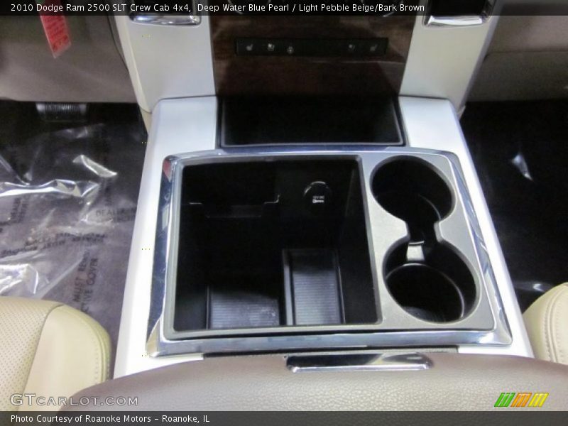 Deep Water Blue Pearl / Light Pebble Beige/Bark Brown 2010 Dodge Ram 2500 SLT Crew Cab 4x4