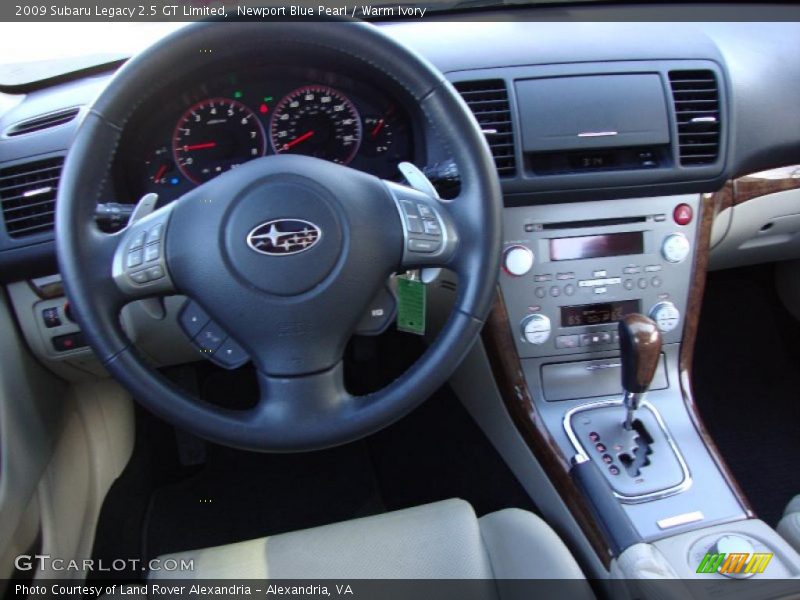 Dashboard of 2009 Legacy 2.5 GT Limited