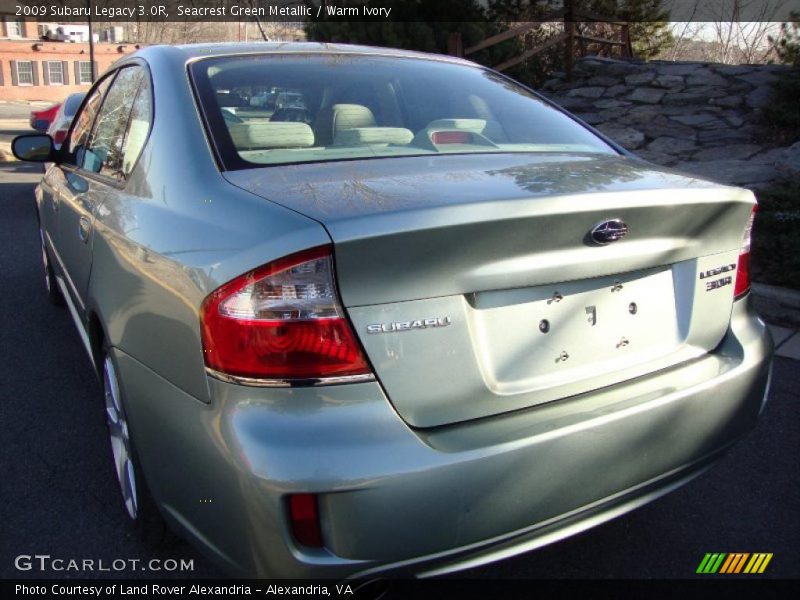 Seacrest Green Metallic / Warm Ivory 2009 Subaru Legacy 3.0R