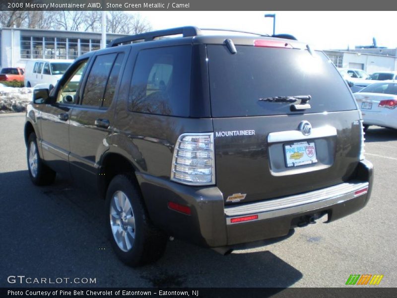 Stone Green Metallic / Camel 2008 Mercury Mountaineer AWD