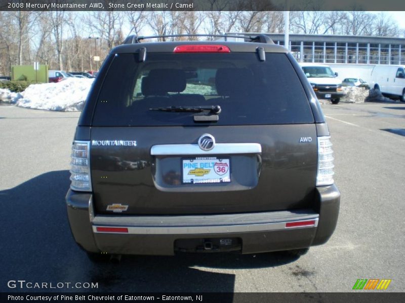 Stone Green Metallic / Camel 2008 Mercury Mountaineer AWD