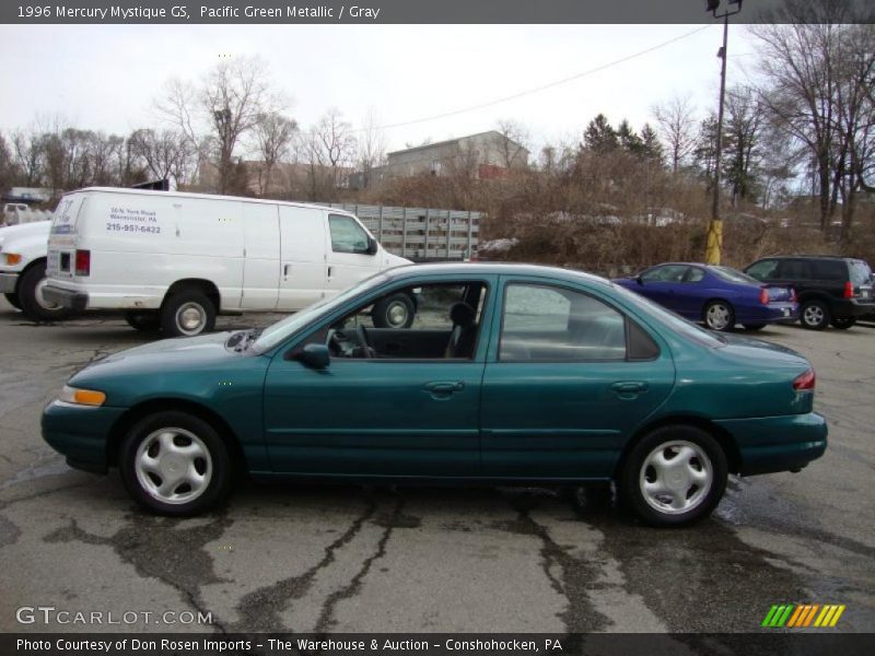 Pacific Green Metallic / Gray 1996 Mercury Mystique GS