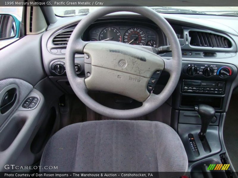 Pacific Green Metallic / Gray 1996 Mercury Mystique GS