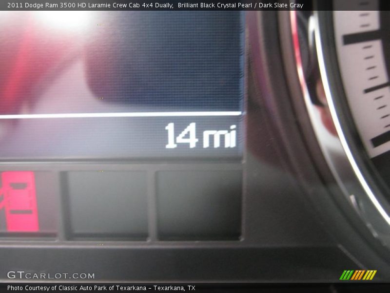 Brilliant Black Crystal Pearl / Dark Slate Gray 2011 Dodge Ram 3500 HD Laramie Crew Cab 4x4 Dually