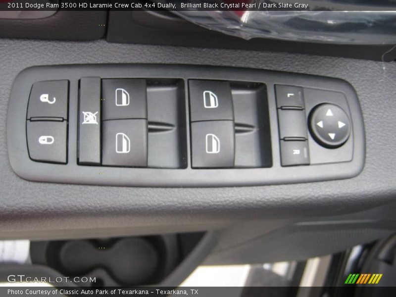 Brilliant Black Crystal Pearl / Dark Slate Gray 2011 Dodge Ram 3500 HD Laramie Crew Cab 4x4 Dually