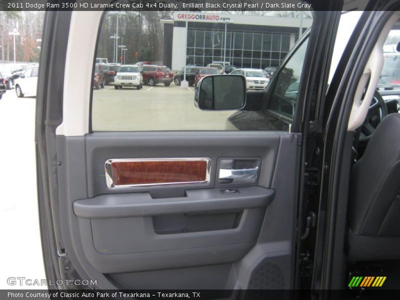 Brilliant Black Crystal Pearl / Dark Slate Gray 2011 Dodge Ram 3500 HD Laramie Crew Cab 4x4 Dually