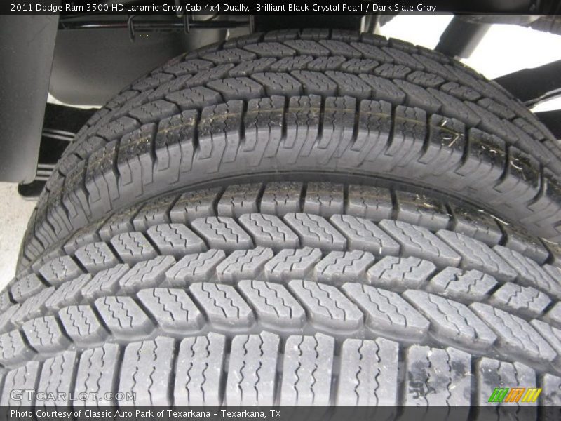 Brilliant Black Crystal Pearl / Dark Slate Gray 2011 Dodge Ram 3500 HD Laramie Crew Cab 4x4 Dually