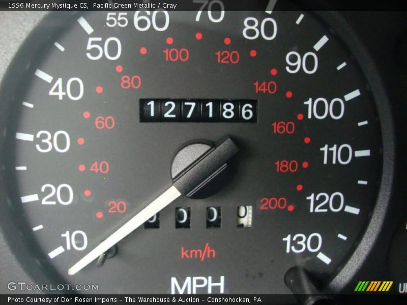 Pacific Green Metallic / Gray 1996 Mercury Mystique GS