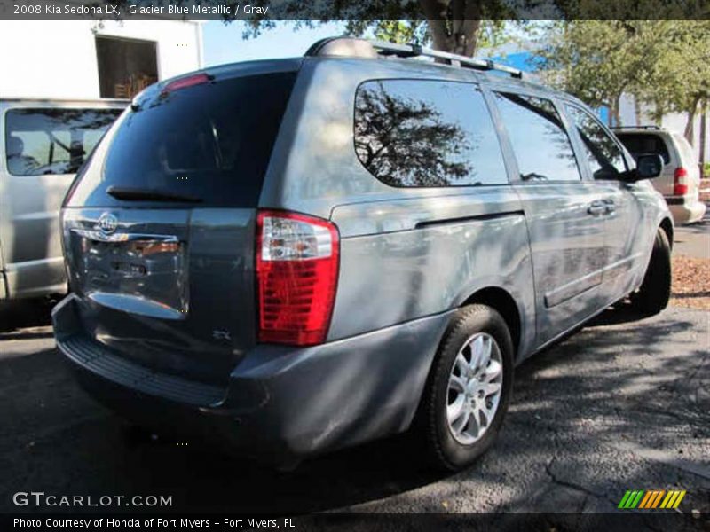 Glacier Blue Metallic / Gray 2008 Kia Sedona LX