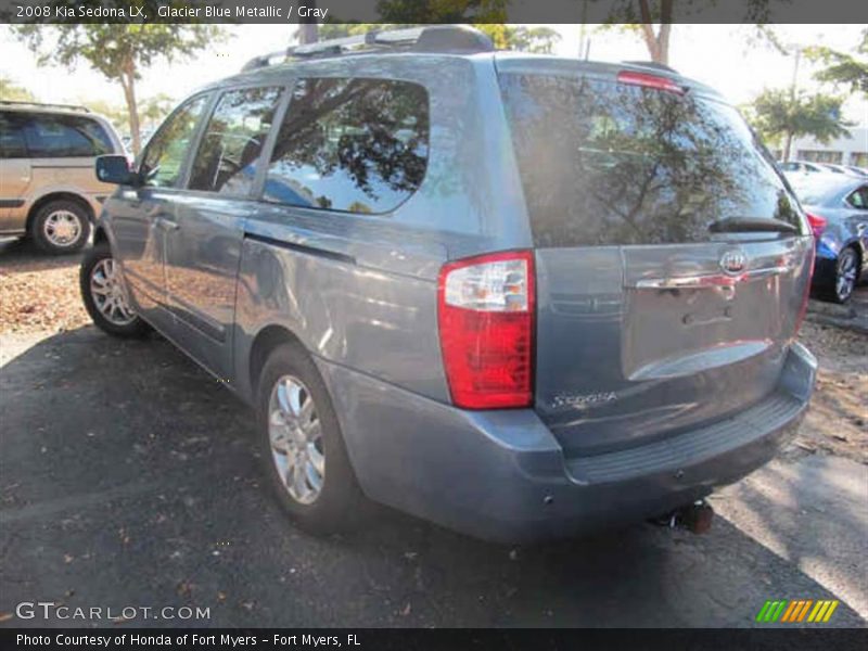 Glacier Blue Metallic / Gray 2008 Kia Sedona LX