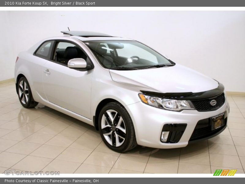 Bright Silver / Black Sport 2010 Kia Forte Koup SX