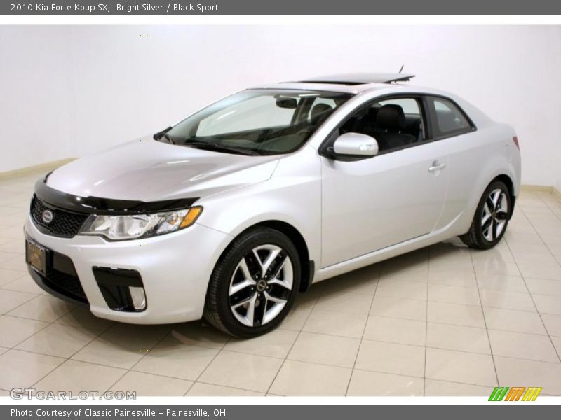 Bright Silver / Black Sport 2010 Kia Forte Koup SX