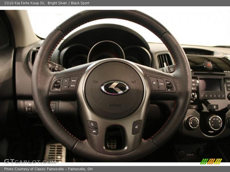 Bright Silver / Black Sport 2010 Kia Forte Koup SX