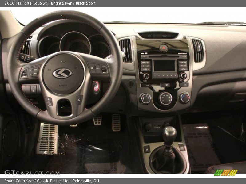Bright Silver / Black Sport 2010 Kia Forte Koup SX