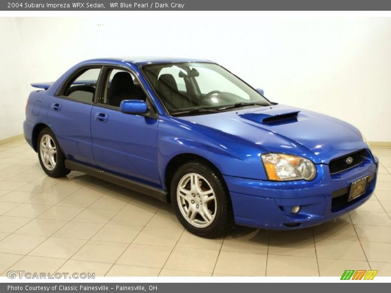 WR Blue Pearl / Dark Gray 2004 Subaru Impreza WRX Sedan