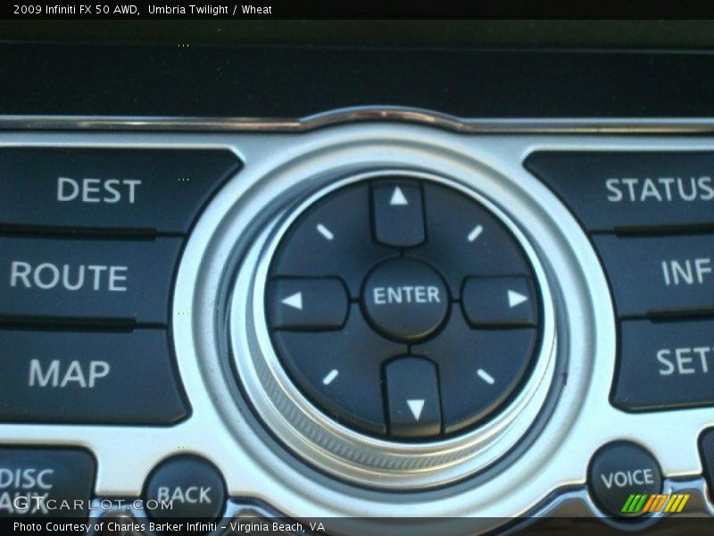 Controls of 2009 FX 50 AWD