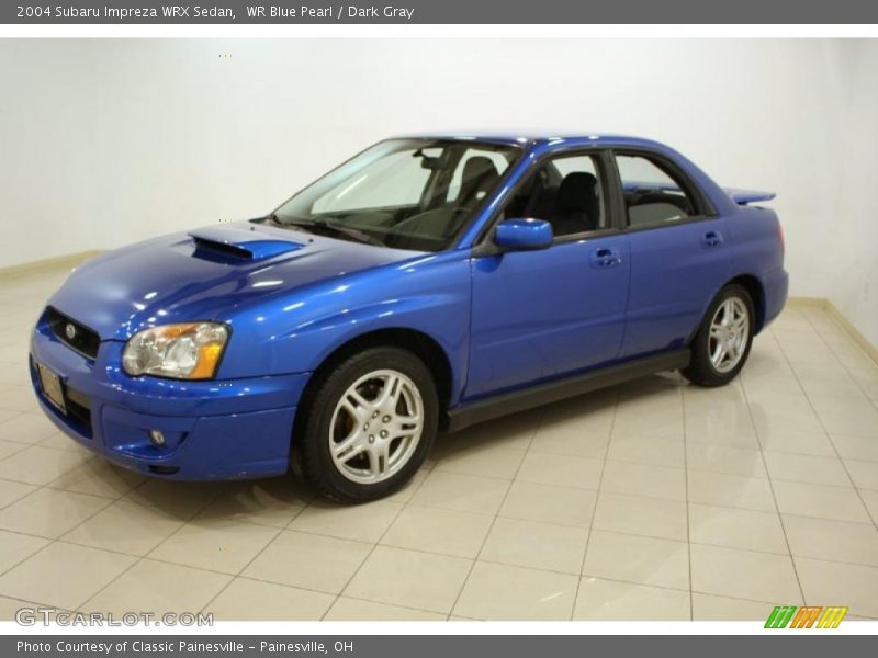 WR Blue Pearl / Dark Gray 2004 Subaru Impreza WRX Sedan