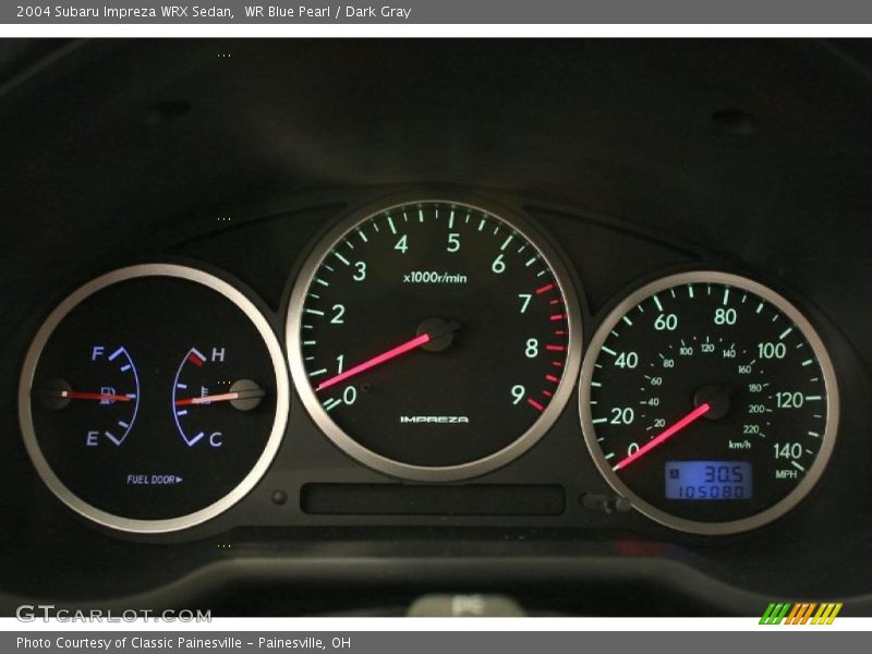  2004 Impreza WRX Sedan WRX Sedan Gauges