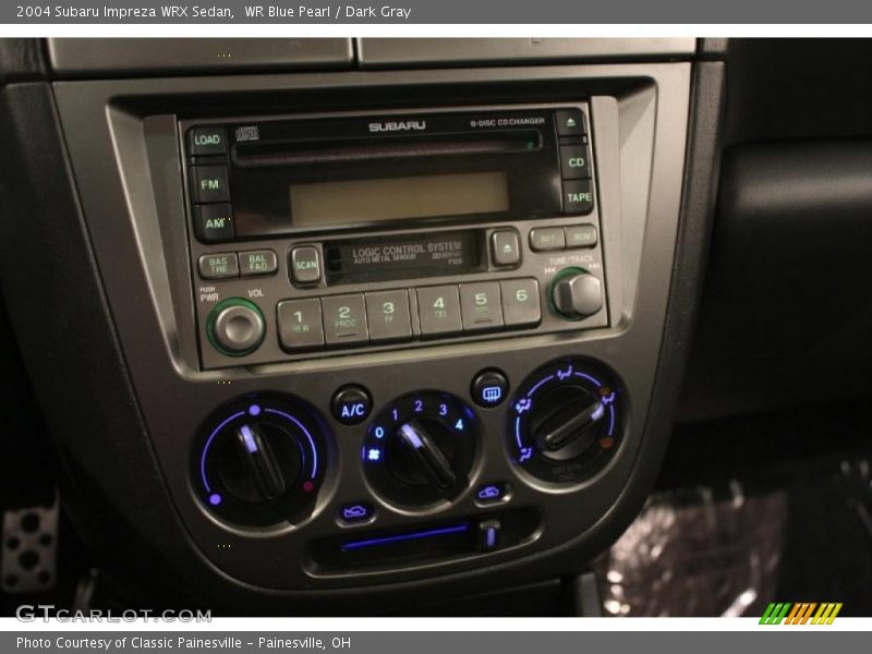 WR Blue Pearl / Dark Gray 2004 Subaru Impreza WRX Sedan