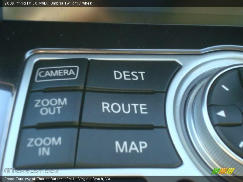 Controls of 2009 FX 50 AWD