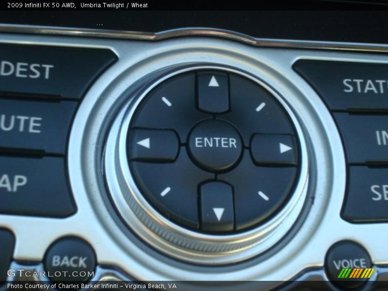 Controls of 2009 FX 50 AWD